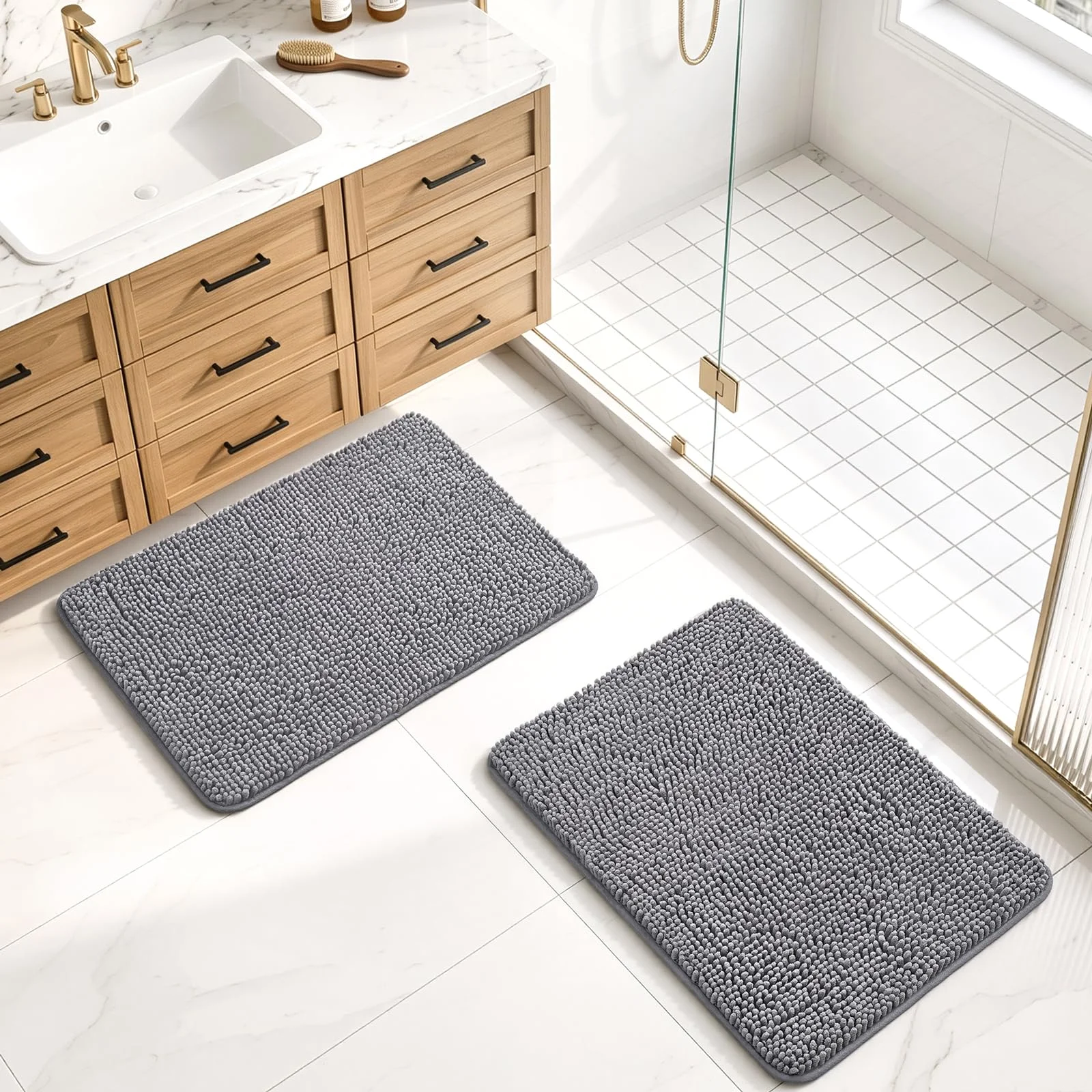 LOCHAS bath rug sets in a room
