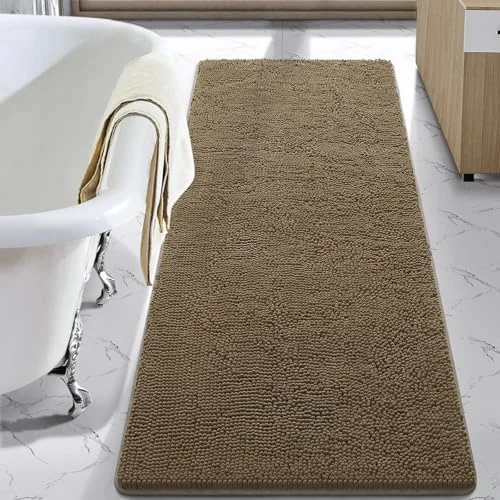 LOCHAS Luxury Chenille Bath Mat 24 × 70 in