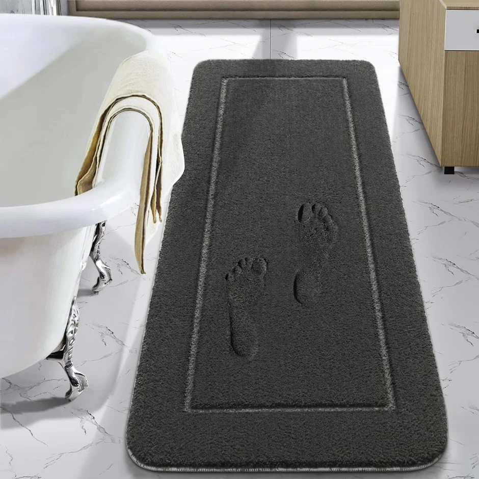 LOCHAS Luminous Bath Runner 24 × 60 in, Dark Grey